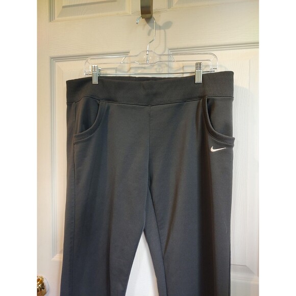 Nike Women's Size XL Athletic Pants Sweatpants Gray Bootcut Pockets Drawstring - Picture 2 of 9